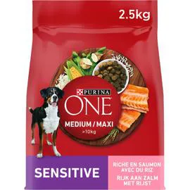 PURINA, ONE Croquettes pour chien saumon riz 2,5kg
