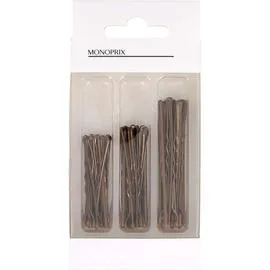MONOPRIX Boite de 60 pinces guiche pour chignon l'unité