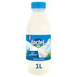 LACTEL Lait pasteurisé Demi ecremé 1l