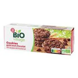 MARQUE REPÈRE, BIO VILLAGE Cookies chocolat Bio 200g
