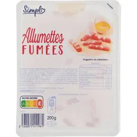 CARREFOUR SIMPL Allumettes fumées 200g