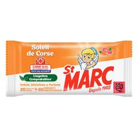 ST MARC Lingette Désinfectantes Soleil De Corse x30 