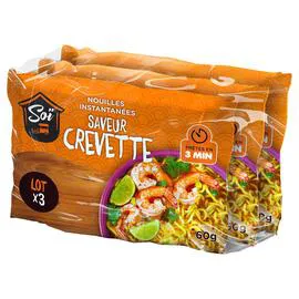 SOÏ Nouilles instantanées saveur crevette 180g