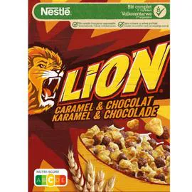 NESTLÉ, LION Céréales caramel & chocolat 400g