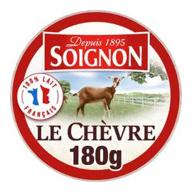 SOIGNON Fromage de Chèvre Au Lait Pasteurisé 180g