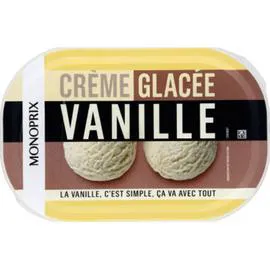 MONOPRIX Crème glacée vanille 500g