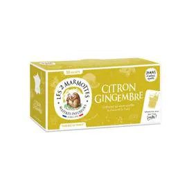 LES 2 MARMOTTES Infusion citron gingembre x30