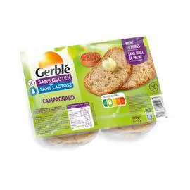GERBLÉ Pains campagnard 2x175g