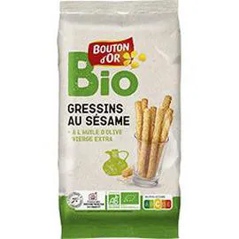 BOUTON D'OR BIO Gressins au sésame BIO 125g