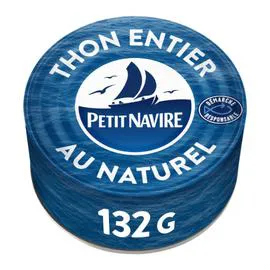 PETIT NAVIRE Thon naturel démarche responsable 93g