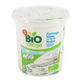 MARQUE REPÈRE, BIO VILLAGE Fromage blanc lait Bio Brebis 400g