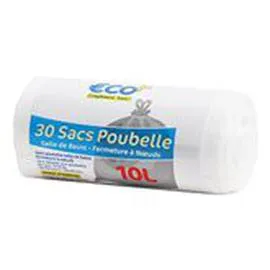 ECO+ Sacs poubelle 10L Salle de bain x30
