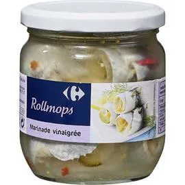 CARREFOUR Rollmops marinade vinaigrée 200g