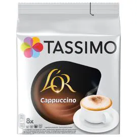 TASSIMO, L'OR Café dosettes compatibles cappuccino x8 267g