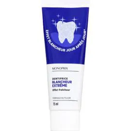 MONOPRIX Dentifrice blancheur extrême 75ml