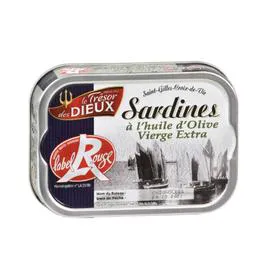 LE TRÉSOR DES DIEUX Sardines à l'huile d'olive Label Rouge 115g