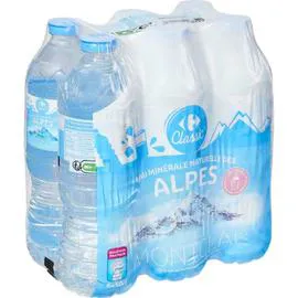 CARREFOUR CLASSIC' Eau minérale naturelle des Alpes 6x50cl