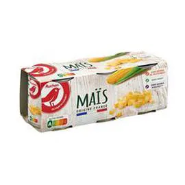 AUCHAN Maïs sans résidu de pesticides 3x140g