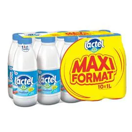 LACTEL Lait demi écrémé 10l