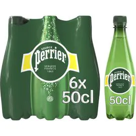 PERRIER Eau gazeuse minérale naturelle 6x50cl