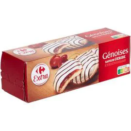 CARREFOUR EXTRA Gâteaux génoises cerise 150g