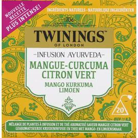 TWININGS Infusion mangue et citron vert x20 30g