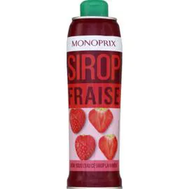 MONOPRIX Sirop de fraise à diluer 75cl