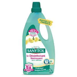 SANYTOL Nettoyants Multi-Surfaces Désinfectant au Citron 1l
