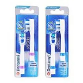 MARQUE REPÈRE, DENTAMYL Recharges brosse à dents à pile x2