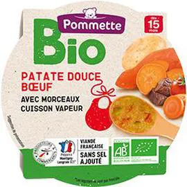 POMMETTE BIO Patate douce boeuf BIO, dès 15 mois 250g