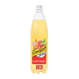 SCHWEPPES Soda agrumes zero sucre 1,5l