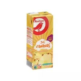 AUCHAN Jus d'ananas en briquette 200ml