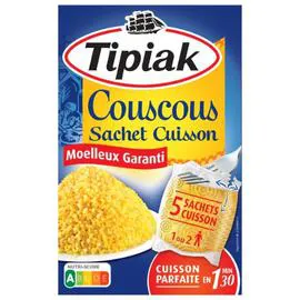 TIPIAK Couscous sachet cuisson 5x100g