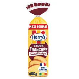 HARRYS Brioche tranchée nature recette classique sans additif maxi 680g