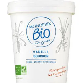 MONOPRIX BIO Crème glacée vanille bourbon bio 334g