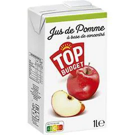 TOP BUDGET Jus de pomme à base de concentré 1l