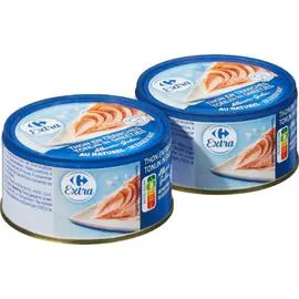 CARREFOUR EXTRA Thon albacore en tranches au naturel 2x93g