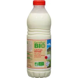 CARREFOUR BIO Lait Frais Entier Bio 1l