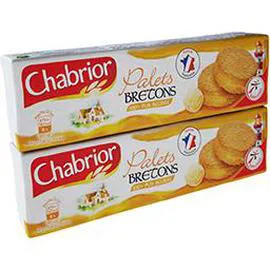 CHABRIOR Biscuits palets bretons pur beurre 2x125g