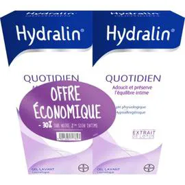 BAYER, HYDRALIN Gel lavant intime adoucissant 2x400ml