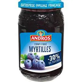 ANDROS Confiture aux myrtilles Allégée 350g