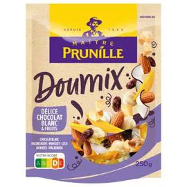 MAÎTRE PRUNILLE Mélange chocolat blanc et fruits secs 250g