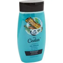 CARREFOUR SOFT Gel douche extrait bois de cèdre 250ml