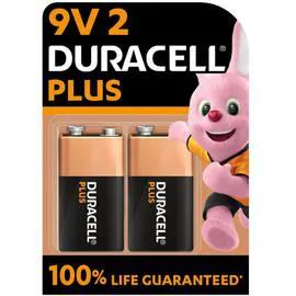 DURACELL Pile Alcaline 6LR61 9V MN1604 Plus x2