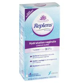 REPLENS Gel vaginal hydratation x8