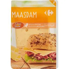 CARREFOUR Fromage en Tranches Maasdam 200g