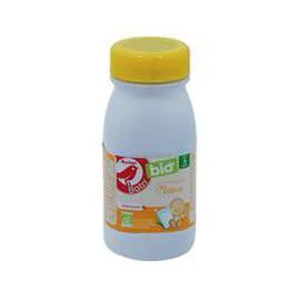 AUCHAN BABY BIO Lait et céréales nature dès 6 mois bio 25cl