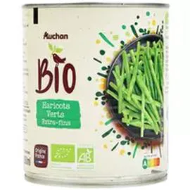 AUCHAN BIO Haricots verts extra-fins 440g