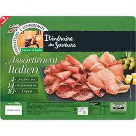 ITINÉRAIRE DES SAVEURS Assortiment Italien jambon sec, saucisson sec et coppa 200g