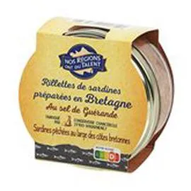 NOS RÉGIONS ONT DU TALENT Rillettes de sardine 125g